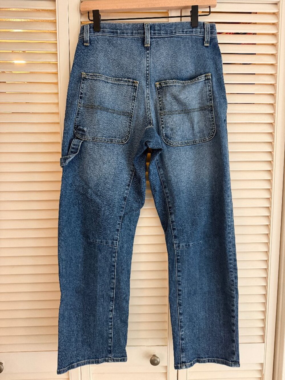 Nili Lotan Women’s High Rise Relaxed Carpenter Denim Jeans size 26